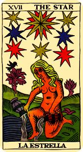 the star tarot card marseilles deck